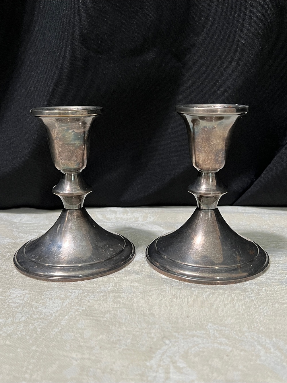 Towle Silver-Plate Pair of Candlesticks